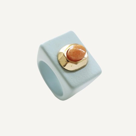 ANILLO AZUL PEACH N 4/14