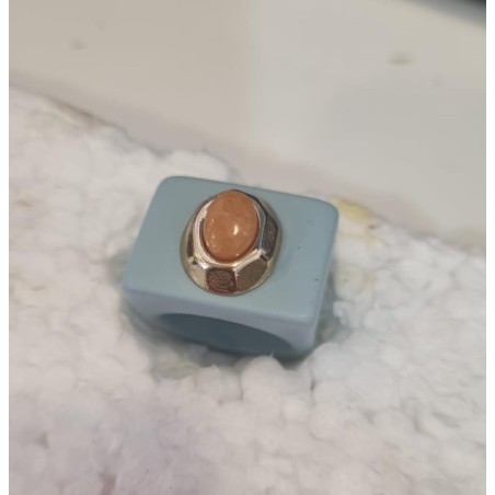ANILLO AZUL PEACH N 4/16