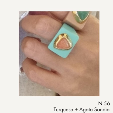 ANILLO TURQUESA N 56/20 SANDIA
