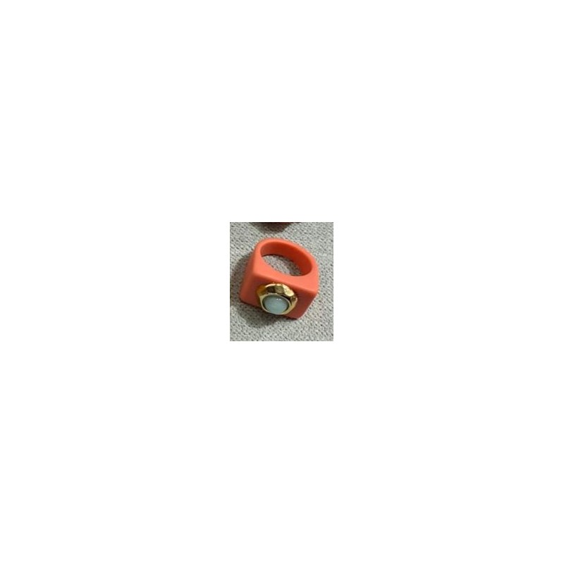 ANILLO CORAL II N 123/18 CUARZO VERDE TURQUESA
