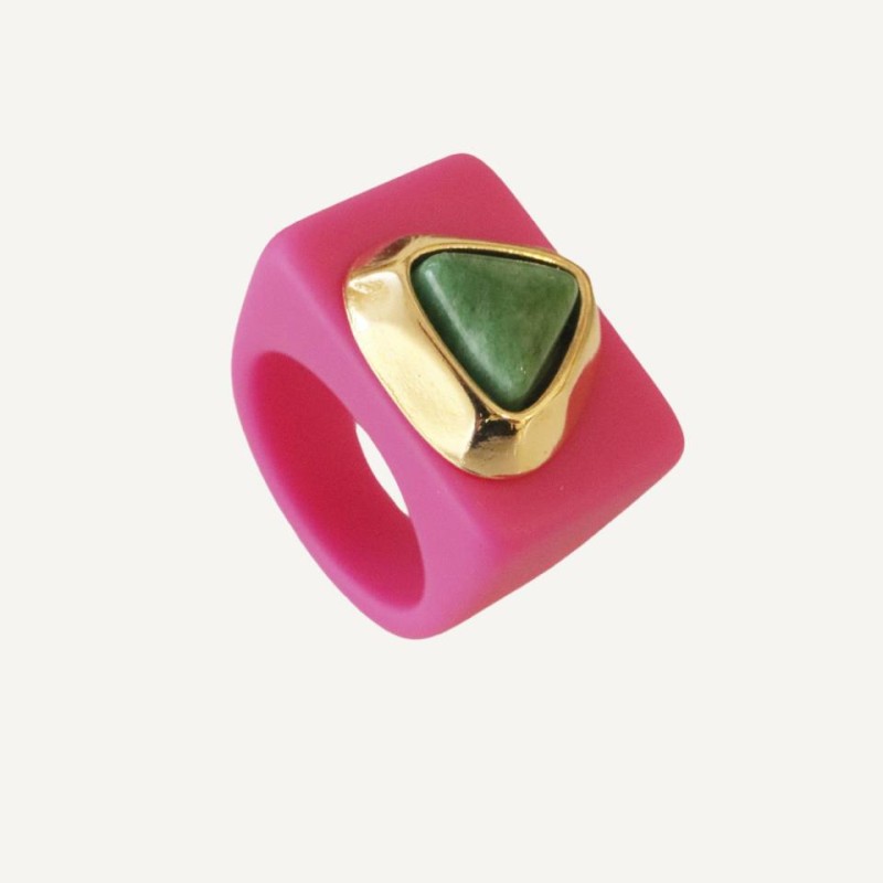 ANILLO FUCSIA FLUOR N 137/14 VERDE