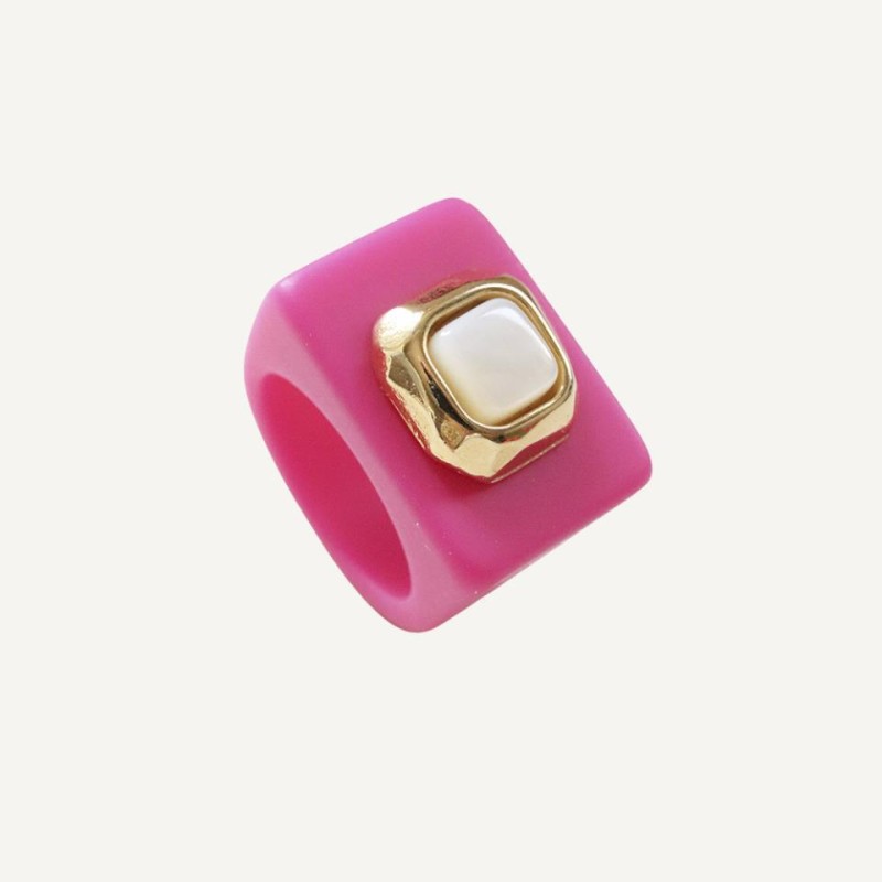 ANILLO FUCSIA N 23/8 MADREPERLA 