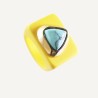 ANILLO AMARILLO N 133/22 TURQUESA TRI