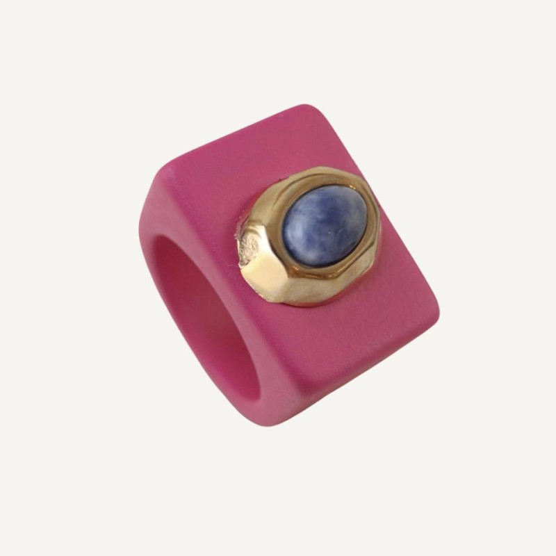 ANILLO FUCSIA N 155/16 SODALITA OV