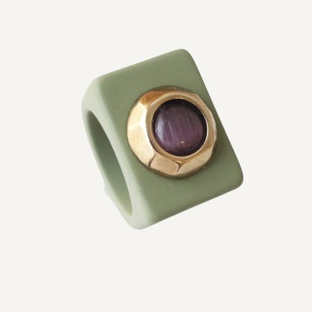 ANILLO VERDE SECO N 168/12 OG MALVA