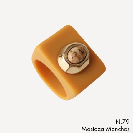 ANILLO MOSTAZA N 79/11 AMARILLA MANCHAS