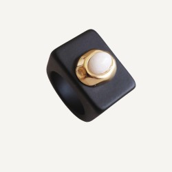 ANILLO BLACK N 136/13 PORCELANA BLANCA