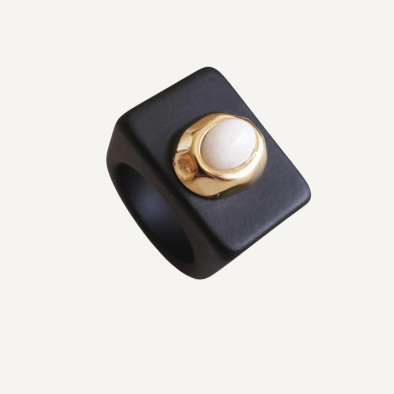 ANILLO BLACK N 136/13 PORCELANA BLANCA